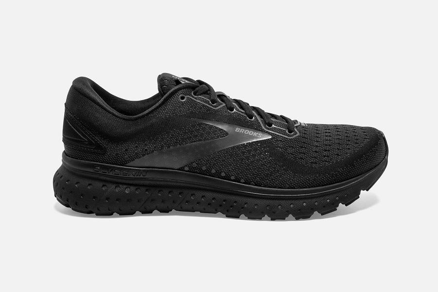 Brooks Glycerin 18 Men Sport Shoes & Road Running Shoes Black VLO921835